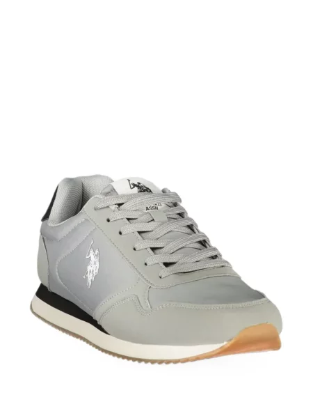 Sneakers Us Polo Assn με κέντημα γκρι