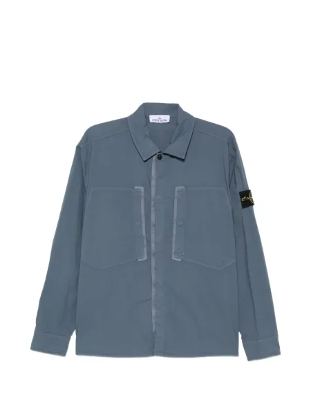 Cămașă Stone Island cu strasuri albastru