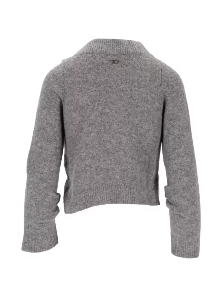 Decupat cardigan Diesel tricotate gri