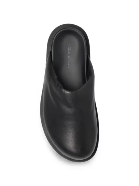 Кожени мюли Rick Owens без ток черно