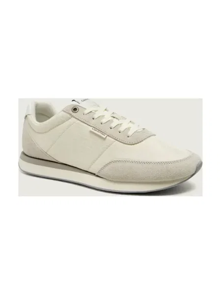 Calvin Klein Sneakers Retro Runner Ripstop Aop Ny Écru bej
