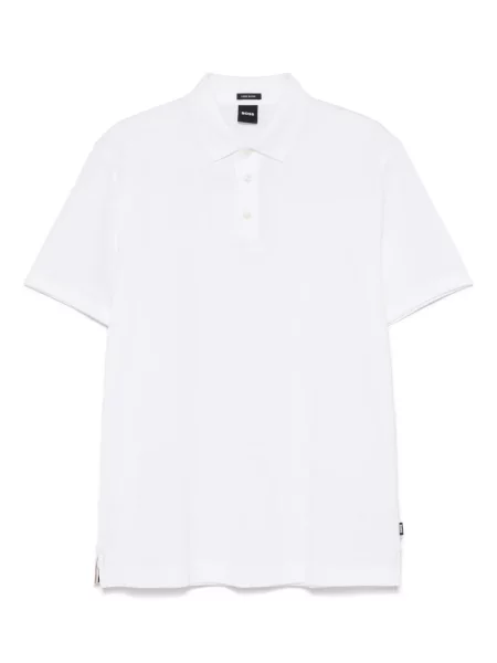 Tricou polo Boss alb