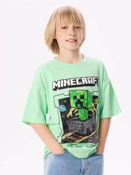 Reserved tričko Minecraft svetlozelená