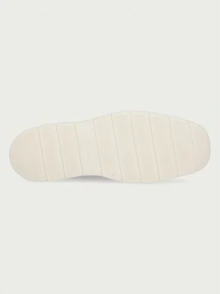 Calvin Klein bokacsizma női velúr FLATF LACE UP APR CUT BOOT bézs