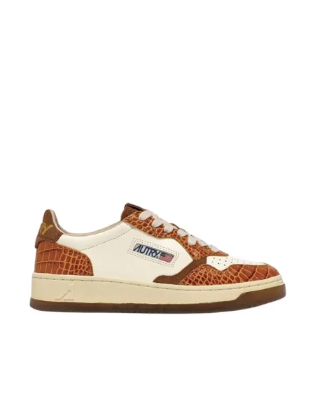 Sneakersy Autry brązowe
