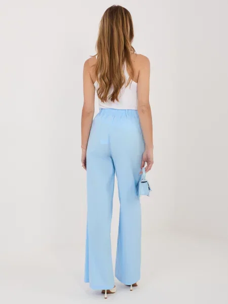 Pantaloni palazzo Rue Paris alb