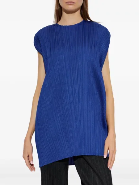 Rochie mini Pleats Please Issey Miyake albastru