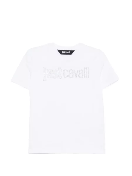 Tricou Just Cavalli cu autograf alb