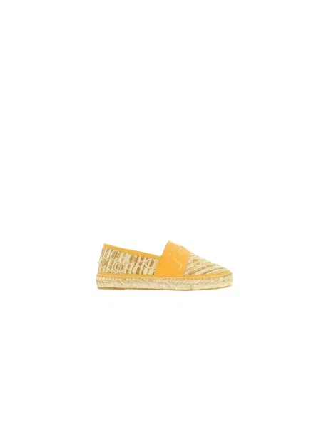 Espadryle Carolina Herrera skórzane żółte