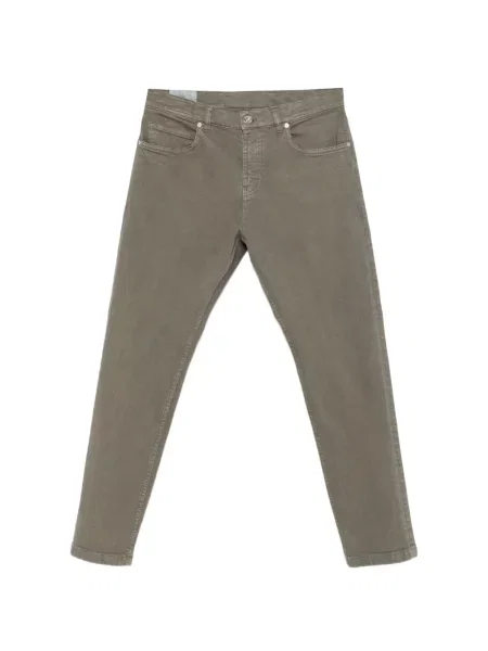 Pantaloni Eleventy cu 5 buzunare verde