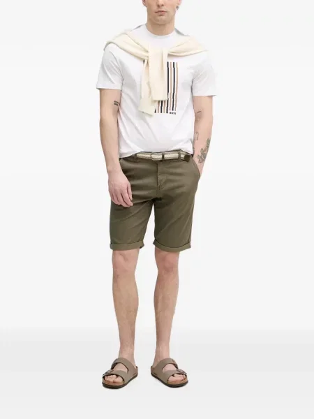 Cu centură pantaloni chino Lindbergh verde
