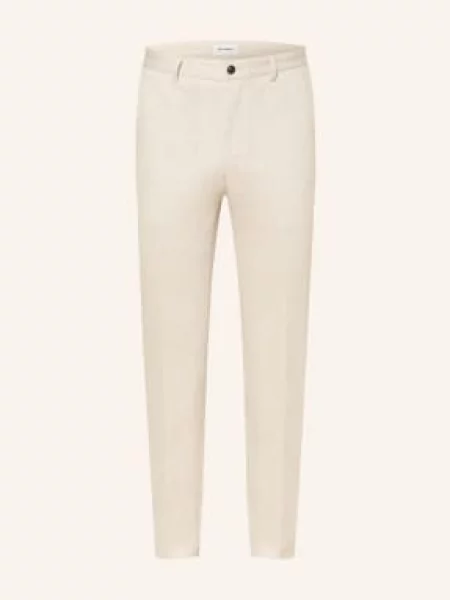 Roy Robson Kalhoty Do Obleku Slim Fit light brown hnědé