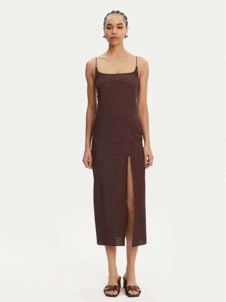Cocktail obleka JACQUEMUS rjava