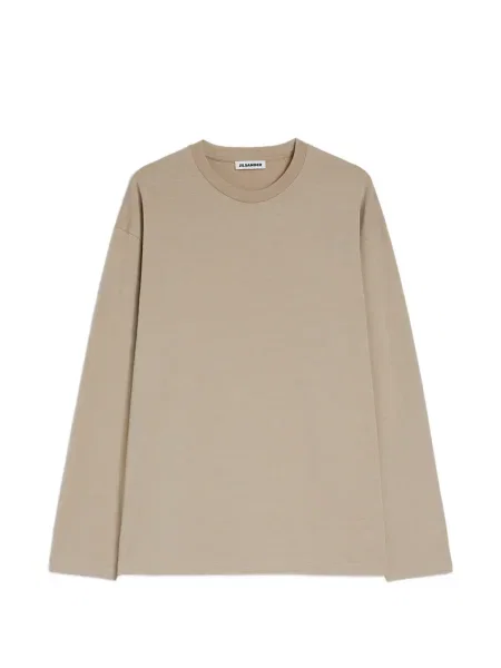 Tricou Jil Sander cu decolteu rotund lung