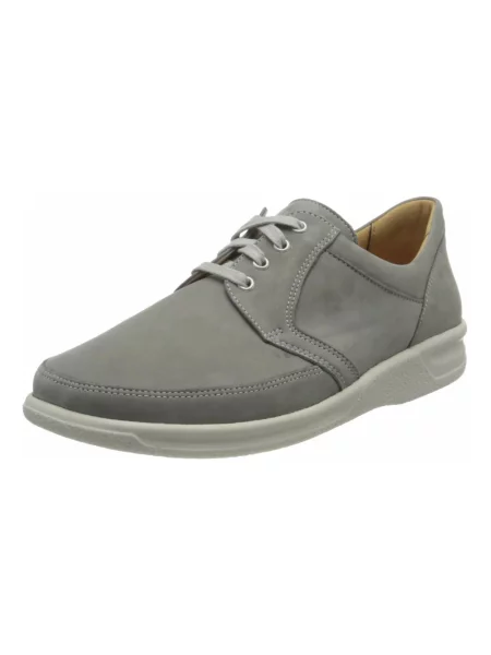 Sneakersy Ganter sznurowane skórzane szare