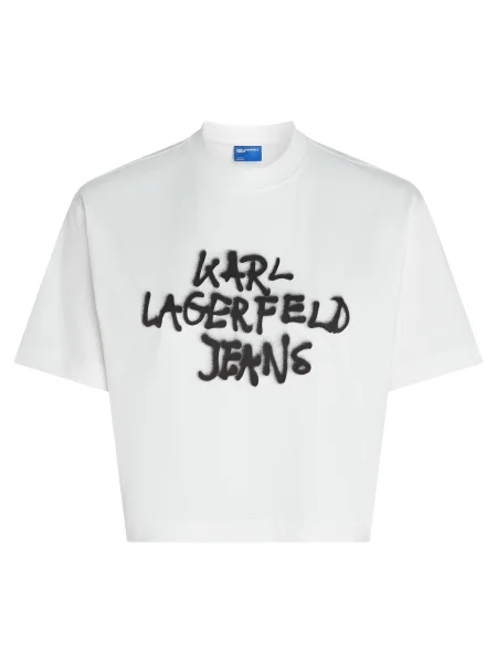 KARL LAGERFELD JEANS Tricou negru alb