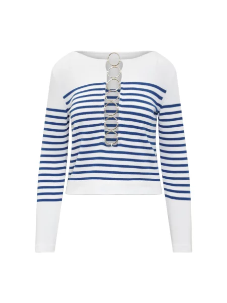 Sweter Seafarer w paski z paskiem