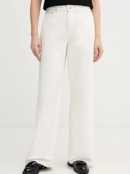 Kavbojke Calvin Klein Jeans bela