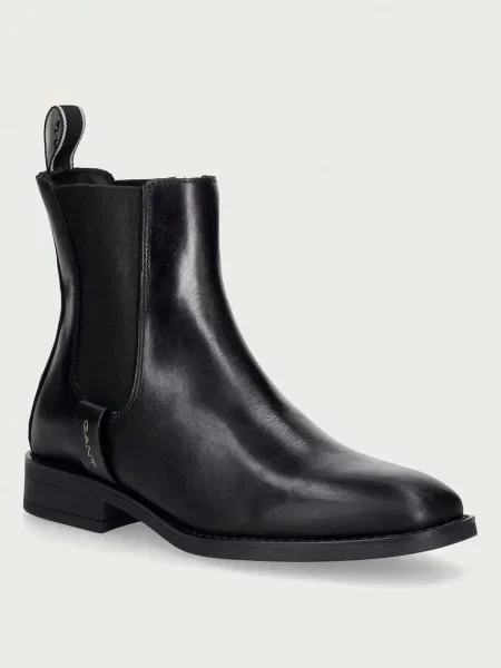 Gant ghete scurte pentru femei din piele Fayy negru