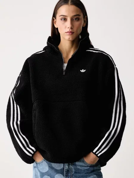 Adidas Originals hanorac cu glugă pentru femei Adiluna Season 2 x Jennie negru