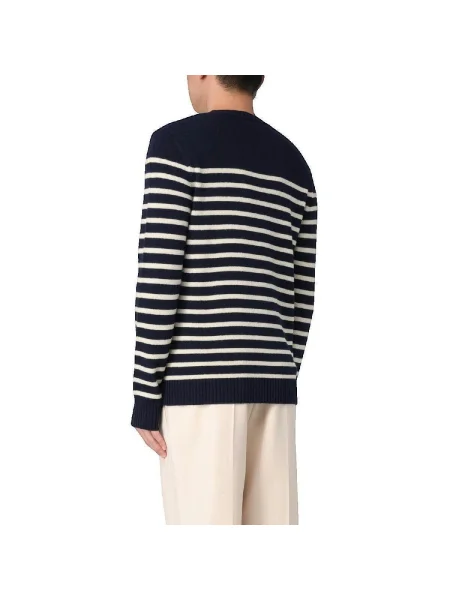 Pulover Valentino din jacard albastru
