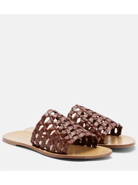 Sandale Souliers Martinez din piele maro