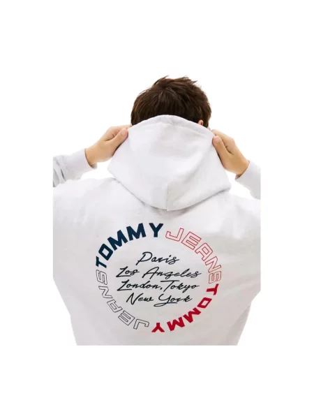 Bluza z kapturem Tommy Hilfiger z kapturem szara