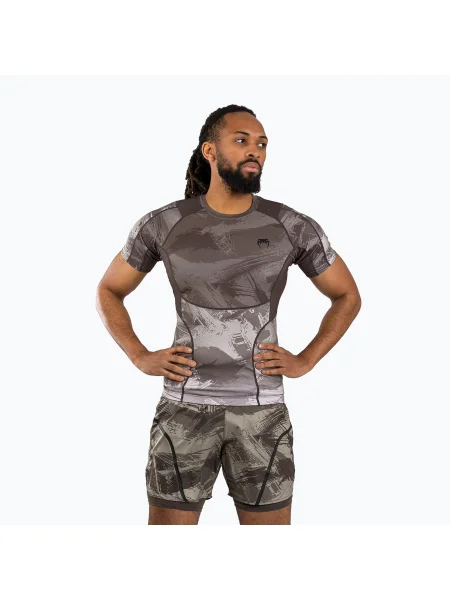 Férfi Venum Electron Rashguard homok póló. Méret: XXL barna