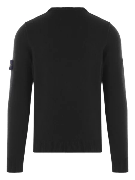 Пуловер Stone Island с кръгло деколте камъни черно