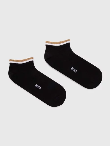BOSS ponožky pánske 2P AS Uni stripe CC čierna