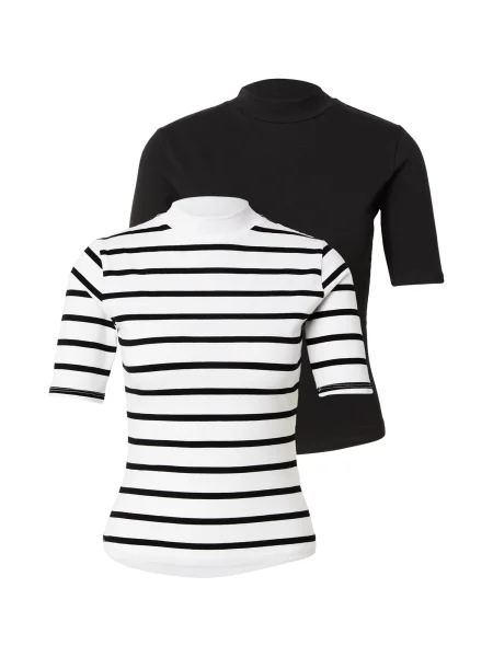 ABOUT YOU Tricou Lenni negru alb