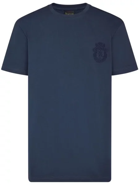 Tricou Billionaire cu broderie albastru