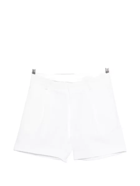 Pantaloni scurți Karl Lagerfeld plisate alb