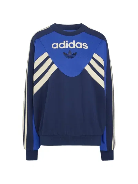 Pantaloni Adidas cu broderie plasă albastru