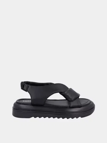 Кожаные босоножки Betsy черные