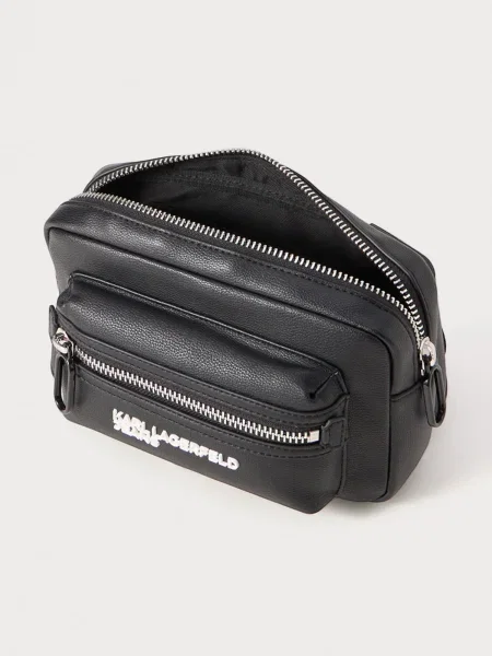 Torbica za okoli pasu Karl Lagerfeld Jeans bela