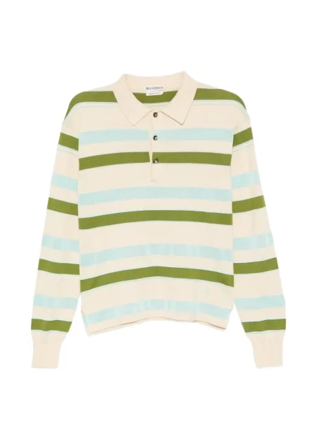 Lung tricou polo Jw Anderson cu dungi