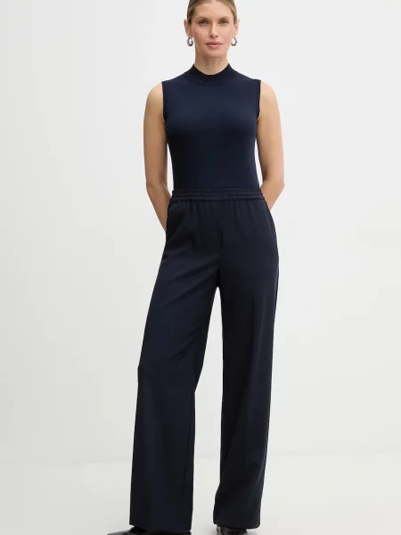 Weekend Max Mara sweter STALLO lekki granatowy