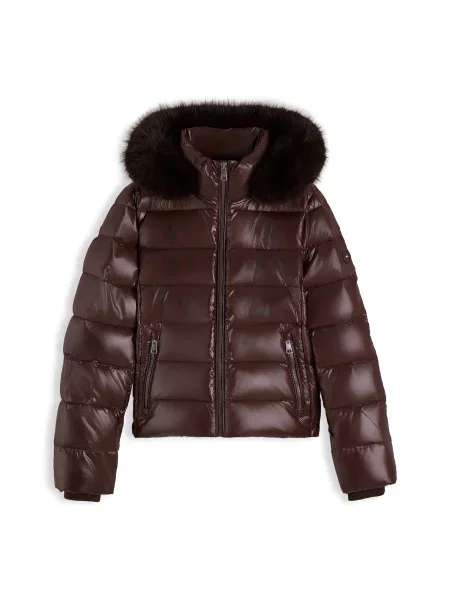 TOMMY HILFIGER Geacă de iarnă GLOSS ciocolatiu