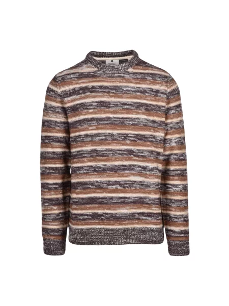 Sweter Anerkjendt wełniany brązowy