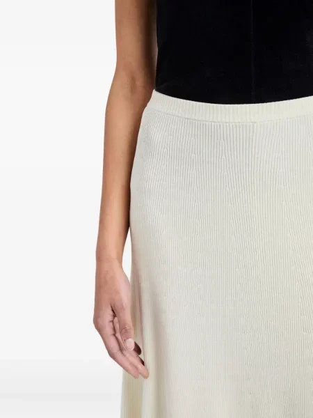 Fustă Proenza Schouler White Label tricotate alb