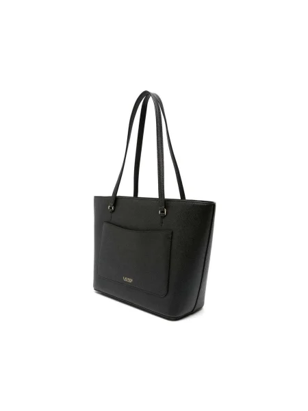 Geanta de piele Lauren Ralph Lauren din piele negru