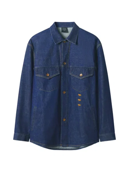Farmering Maison Kitsuné autogrammal kék