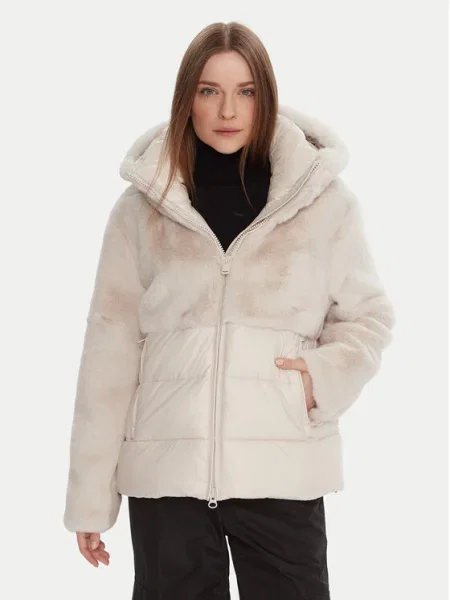 Blauer Кожено палто Екрю