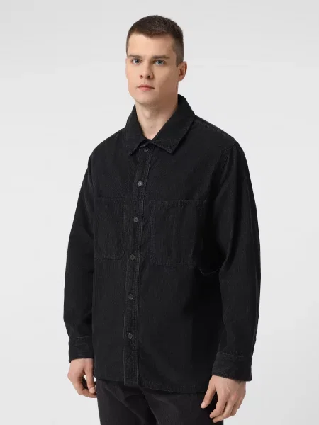 Сорочка Armani Exchange темно-синій бавовна/поліестер синя