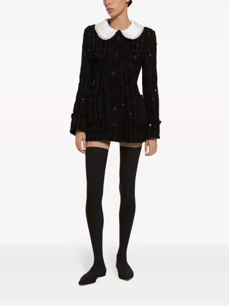 Striukė Dolce & Gabbana tvido juoda