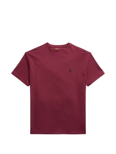 Tricou polo Polo Ralph Lauren cu autograf cu 5 buzunare în carouri gri