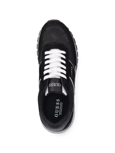 Sneakerși Guess cu imagine negru