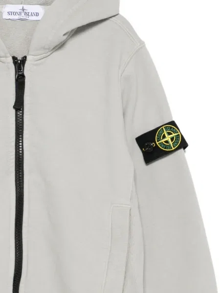 Bluza z kapturem dziecięca Stone Island szara