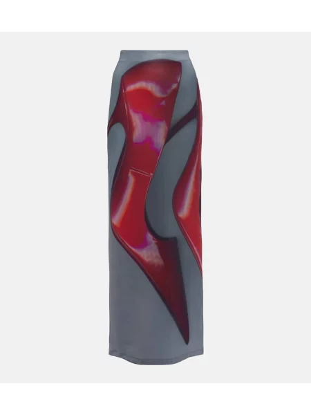 Maksi spódnica maxi Acne Studios z nadrukiem szara